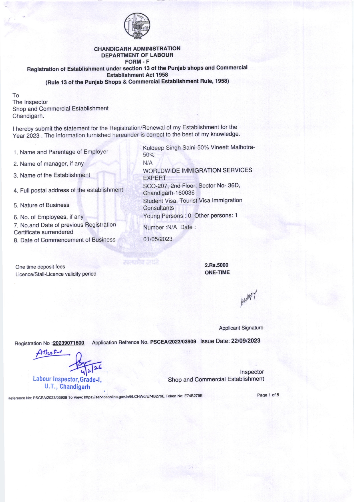 Worldwide Immigration-Shop establishment Certificate-1_page-0001